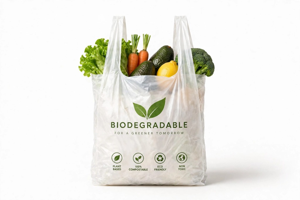 Avaniq Compostable Bag with Fresh Vegetables