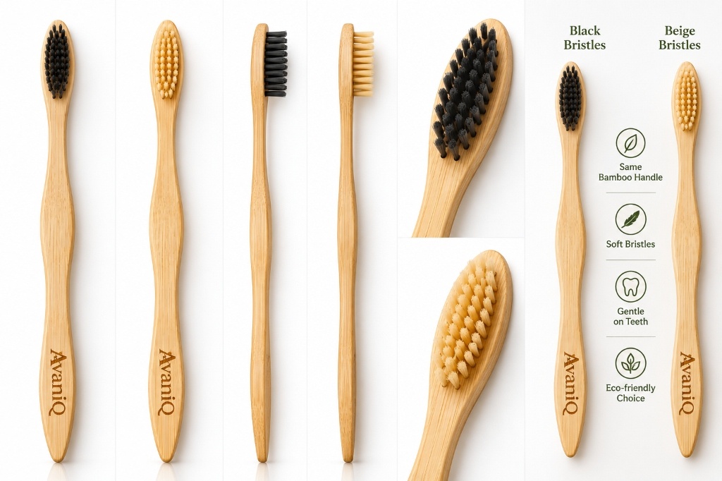 Avaniq Bamboo Toothbrush Bristles & Features